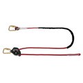 Safewaze 6.5ft Rope Positioning Lanyard: Rope Adjuster, Carabiners 021-2064